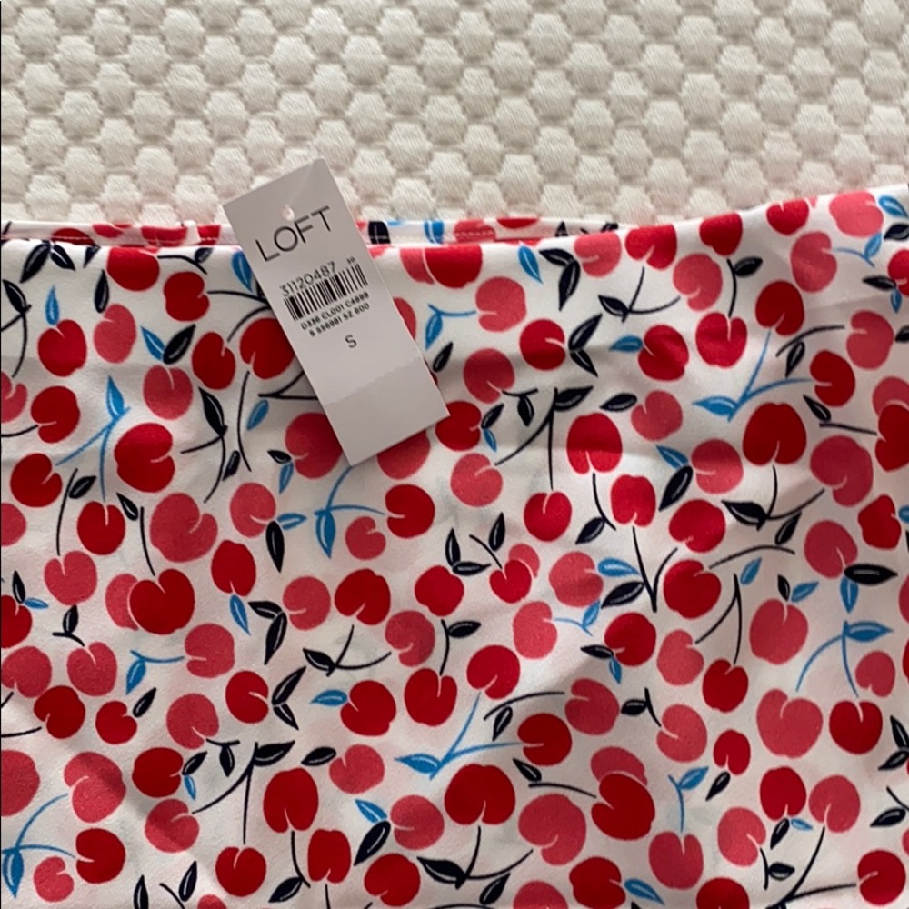 NWT LOFT midi elastic waist skirt.